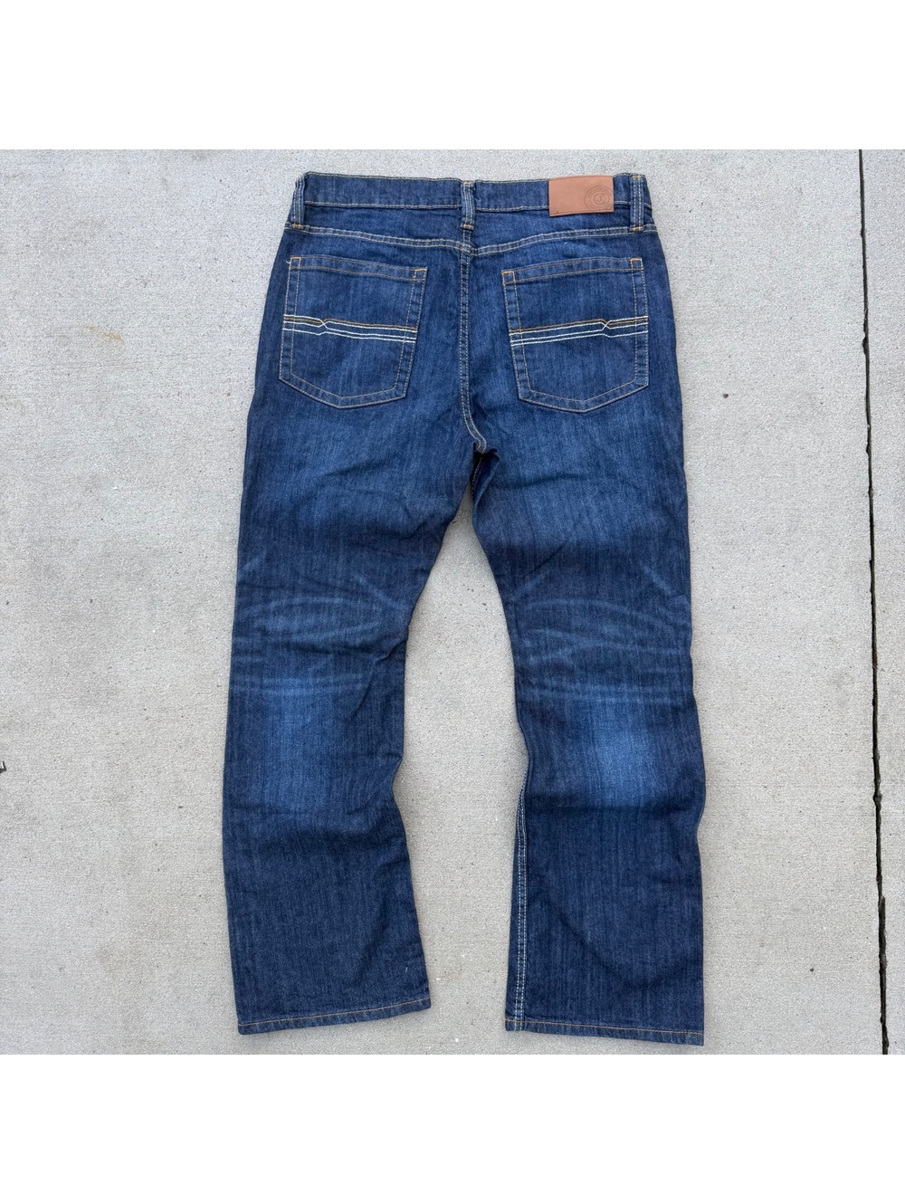Cody James Mens 36x32 Western Wear Denim Jeans Straight Leg Dark Wash